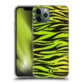 thumbnail image 1 of Head Case Designs Mad Prints Yellow Green Zebra Soft Gel Case Compatible with Apple iPhone 11 Pro, 1 of 7