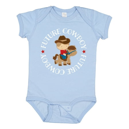 

Inktastic Future Cowboy Boys Western Outfit Gift Baby Boy Bodysuit