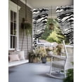 thumbnail image 4 of nqOlkjepod Outdoor Curtains for Patio Waterproof, Beige Black Stripe Outdoor Privacy Panels Grommet, Modern Abstract Wave Striped Blackout Outside Curtains for Porch/Cabana/Pergola 54"x95", 2 Panels, 4 of 8
