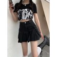 thumbnail image 3 of Faldas para mujer, diseño plisado liso, estilo vintage vaquero, combinables, ajustadas, a la moda, para colegialas, estilo coreano de verano, ropa para damas, nuevas y suaves., 3 of 6