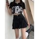 thumbnail image 3 of Faldas para mujer, diseño plisado liso, estilo vintage vaquero, combinables, ajustadas, a la moda, para colegialas, estilo coreano de verano, ropa para damas, nuevas y suaves., 3 of 6