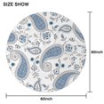 thumbnail image 6 of Round Waterproof Tablecloth 60×60 Inch, Boho Style Reusable Indoor/Outdoor Durable Table Cover for Party Kitchen Dinner Room Decor, 6 of 6