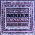thumbnail image 1 of Ahgly Company Indoor Square Oriental Blue Traditional Area Rugs, 7' Square, 1 of 4