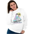 thumbnail image 4 of The Smurfs Cartoon Beach Vacation Sweatshirt for Men or Women Brisco Brands S, 4 of 6
