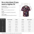 thumbnail image 7 of Vsdgher Dancing Skeletons Floral Garden Print Men's Wrinkle Free Untucked Cuban Shirt Business Casual Button Down Shirts Short Sleeve Shirt, 7 of 7