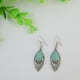 thumbnail image 4 of 1 par de pendientes colgantes de turquesa con para oreja, pendientes con forma , pendientes bohemios para mujeres y niñas Hugo Pendientes Turquesa, 4 of 5
