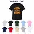 thumbnail image 3 of Becoming a Legend Funny Aging Graphic T-Shirt, Unisex Classic Fit, Cotton-Rich 180 GSM, Front Print, 3 of 5
