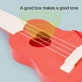 thumbnail image 4 of Ukelele para niños, instrumento de simulación de guitarra con 4 cuerdas ajustables, miniguitarra para mejorar las habilidades, juguete educativo para edades tempranas, 4 of 5
