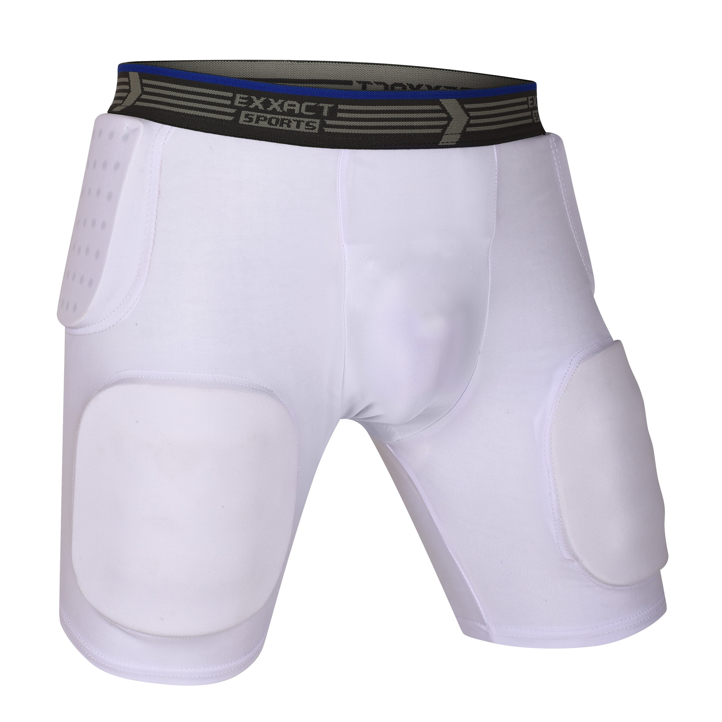 Exxact Sports Rebel 5-Pad Youth Football Girdle w/ Integrated Hip, Thighs  and Tailbone Pads, w/ Cup Pocket | Compression, Integrated and Protective Football  Pads (Youth) (Youth Medium) - Walmart.com