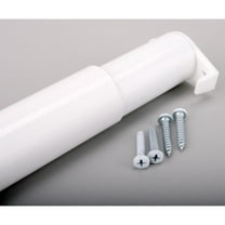 Closet-Pro™ RP0021-30/48-6 Adjustable Steel 30" - 48" Closet Rod for Wall or Shelf & Rod Installations, White Finish