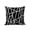 Black, variant on 1 Pack Outdoor Throw Pillow, Black Geometric Waterproof Pillow with Insert Included, Abstract Stripes Modern Simple Decorative Accent Cushion Sofa Pillows for Patio Porch, 16 x 16 In