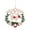 White-C, variant on EazyTech Laser-Cut Wooden Merry Christmas Hanging Sign - Round Letter Ornament with Santa Reindeer Snowman for Tree Wall Door Home Decor Holiday Gift