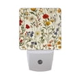 thumbnail image 6 of Yayeee LED Plug in Night Light for The Home with Auto Dusk to Dawn Light Sensors, 2 Pack, Beige Floral, 6 of 6
