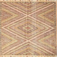 thumbnail image 1 of Ahgly Company Indoor Square Contemporary Orange Abstract Area Rugs, 5' Square, 1 of 6