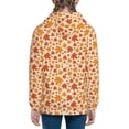 thumbnail image 6 of Kdxio Autumn Red and Orange Maple Leaves Pattern Kids Boys Girls Zip Up Hoodie 3D Printed Hooded Sweatshirt Hoody Coat with Pocket 7-12 Y-Medium, 6 of 6