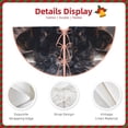 thumbnail image 3 of Daiia Majestic Black Yak Drawing Merry Christmas Tree Skirt , Xmas Large Lace-up Tree Skirt, Santa Snowflakes Rustic Home Decorations New Year Party Farmhouse Decor-48", 3 of 6