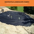 thumbnail image 3 of Geotextile Landscape,6ft x 50ft & 6oz Tear Resistance Non-Woven Landscape Fabric for Driveway & Road Stabilizationr,Erosion Control, French Drains, 3 of 7