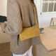 thumbnail image 3 of Bolso Bandolera Ocio Hombro Casual Axila Cuero Gamuza () Amarillo, 3 of 9