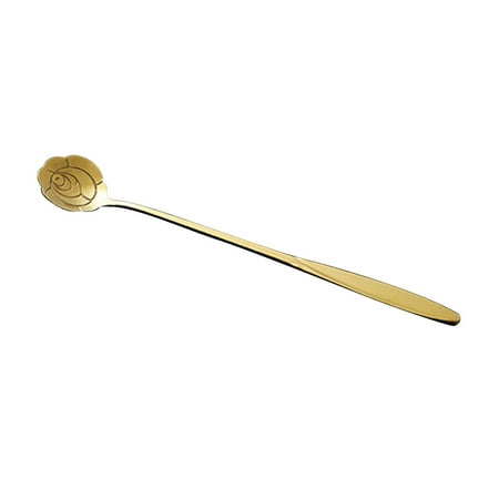 

Spoon Long Handle Fine Texture Stainless Steel Mixing Coffee Spoon for Home