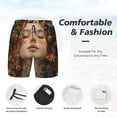 thumbnail image 3 of Balery Whimsical Flower Crown Maiden Mens Swim Trunks Swim Shorts for Men Quick Dry Inseam Beach Shorts with Compression Liner Pocket-Small, 3 of 9
