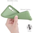 thumbnail image 3 of IBAOLE Étui Compatible avec Huawei P20 Pro - Étui Souple TPU Mince Protectrice pour Téléphone - Vert matcha Néon Rose, 3 of 7