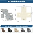 thumbnail image 3 of TAOCOCO 100% Waterproof Recliner Cover, Large Reclining Chair Slipcover Recline Sofa Cover with Non-Slip Granule, Coffee, 3 of 10