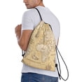 thumbnail image 3 of Easygdp World Map Drawstring Backpack, Beach Sackpack, Travel Sackpack Lightweight for Sports, Gym, Travel, Swimming - Small, 3 of 9