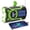 Green, variant on Emergency Radio Hand Crank Solar 5000mAh, IP65 Waterproof Dustproof Bluetooth 5.3 Portable AM/FM/NOAA Weather Alert Radio with Flashlight, Phone Charger, SOS, Headphone Jack- (Red)