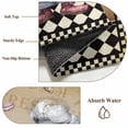 thumbnail image 6 of Vintage Gnomes Round Area Rug 7Ft Washable Circle Rugs for Dorm Laundry Room, Black White Checkered Retro Art Non-Slip Carpet Floor Mats Indoor Outdoor Carpet Runner Aesthetic Home Decor, 6 of 8