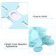 thumbnail image 4 of Uxcell Guirnalda de Cuatro Hojas de 9.8 pies, Paquete de 9 Guirnaldas de Flores de Papel de Seda Colgantes Reutilizables, Azul Claro, 4 of 7