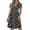 G-Floral Black, variant on Dresses for Women Deep V Neck Short Sleeve Summer Sundress Midi Party dress with Pocket