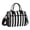 Black and White Striped, variant on Lunch Bag Insulated Lunch Box Leakproof Reusable Cooler Tote Adjustable Shoulder Strap for Men Women Pale Pink and White Striped 9L