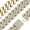 Gold, variant on Men's gold bracelet, women's diamond Cuban chain bracelet, 3-row 20mm Miami 14K gold plated diamond straight blade rapper jewelry