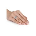 thumbnail image 2 of 2/3 Carat (Ctw) Black Diamond Engagement Ring and Wedding Band Set in Sterling Silver for Women, 2 of 6