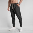 thumbnail image 2 of Mens Casual Cargo Pants Mens Fashion Leisure Pants Men Elastic Waist Jogger Sport Pants Sports Trousers Mens Winter Warm Long Pants Loose Sweatpants with Pockets, 2 of 7