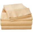 thumbnail image 1 of Madison Park 600 Thread Count Pima Cotton Sateen Sheet Set, King, Gold, 1 of 2