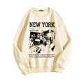 thumbnail image 1 of toraway Chandail en Molleton pour Femmes Veste Décontractée à Manches Longues Tee-Shirts Graphiques Col Rond Chandails en Molleton Chandail Tops pour Femmes G, 1 of 4