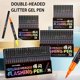 thumbnail image 2 of Double Tip Acrylic Marker Pen No Skip Ink Markers Featuring Dark Environment Visibility for Students Professional Multicolor, 2 of 4