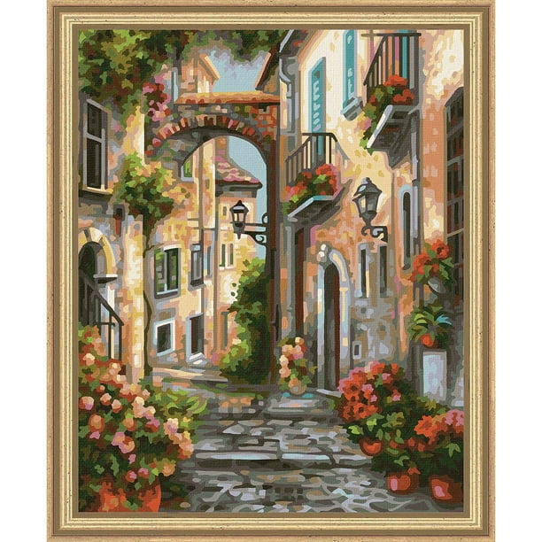 Schipper Dreamy Alleyway Kit & Frame PaintbyNumber Kit