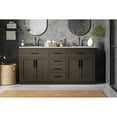 thumbnail image 2 of Elegant Kitchen and Bath Alden 72 inch Double Bathroom Vanity in Mocha Brown, 2 of 10