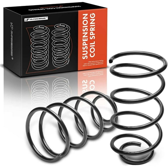 A-Premium 2Pcs Front Suspension Coil Spring Set Compatible with Cadillac DeVille 1994-1999, Seville 1992-1997, Allante 1988-1993, Eldorado 1994-2002, Driver and Passenger Side, Replace# 22197295