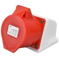 thumbnail image 3 of Neyseki Industrial Outlet PC Brass Red Surface Mounted CEE Socket for Electric Power IP44 220‑380V 240‑415V, 3 of 7