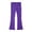 02 Purple, variant on Girl Pants - Girls High Waisted Flare Pants Yoga Bootcut Solid Bell Bottoms Leggings Dance Playwear - School Kids Clothes,Color:01 Beige,Size:9-10 Years