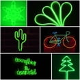 thumbnail image 2 of Delight 50FT 2-Sided LED NEON Light DIY Adjustable Mode IP65 Water Resistance Neon Strip Lights Remote for Home Garden Building Decor Green, 2 of 9