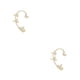 thumbnail image 4 of Aretes de plata Minnieouse para mujer estilo estrella sin orificios dorado plateado, 4 of 6