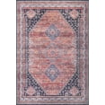 thumbnail image 2 of JONATHAN Y WASHABLE 3 x 5 Area Rug, Dalyan Geometric Medallions - Terracotta/Navy, WSH101A-3, 2 of 8