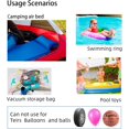 thumbnail image 4 of Mini bomba de aire para flotadores de piscina, bomba portátil para cama de aire, cojín de aire, colchón de aire, anillo de natación, bolsas de almacenamiento al vacío, color blanco, 4 of 5