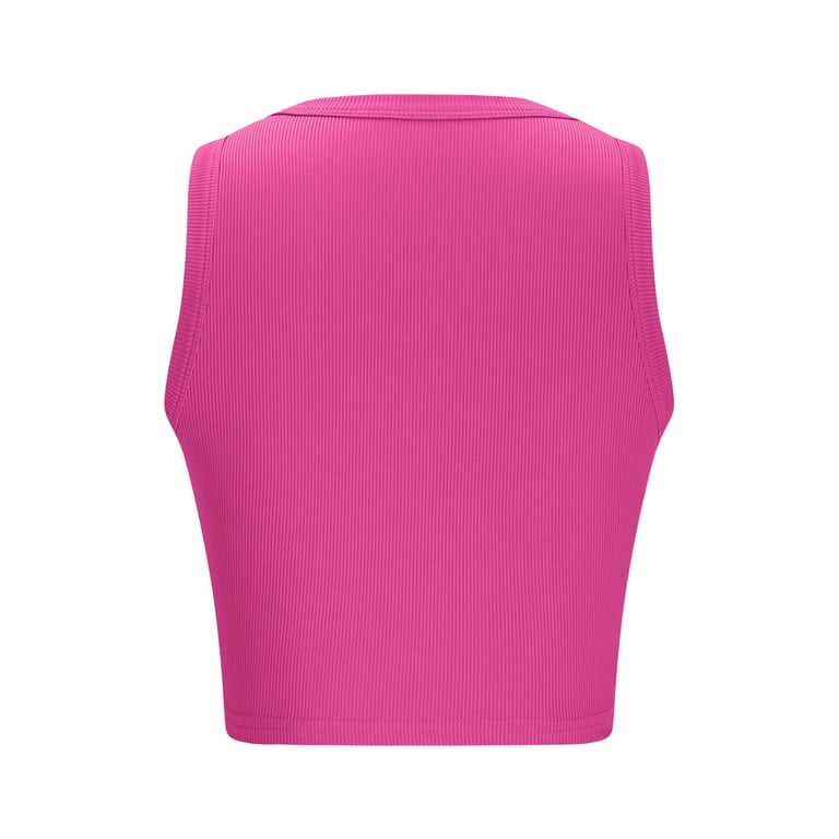 HATOPANTS Women's Sleeveless High Neck Crop Tank Top | Ribbed Racerback Basic For Workouts & Casual Wear - Mauve Medium