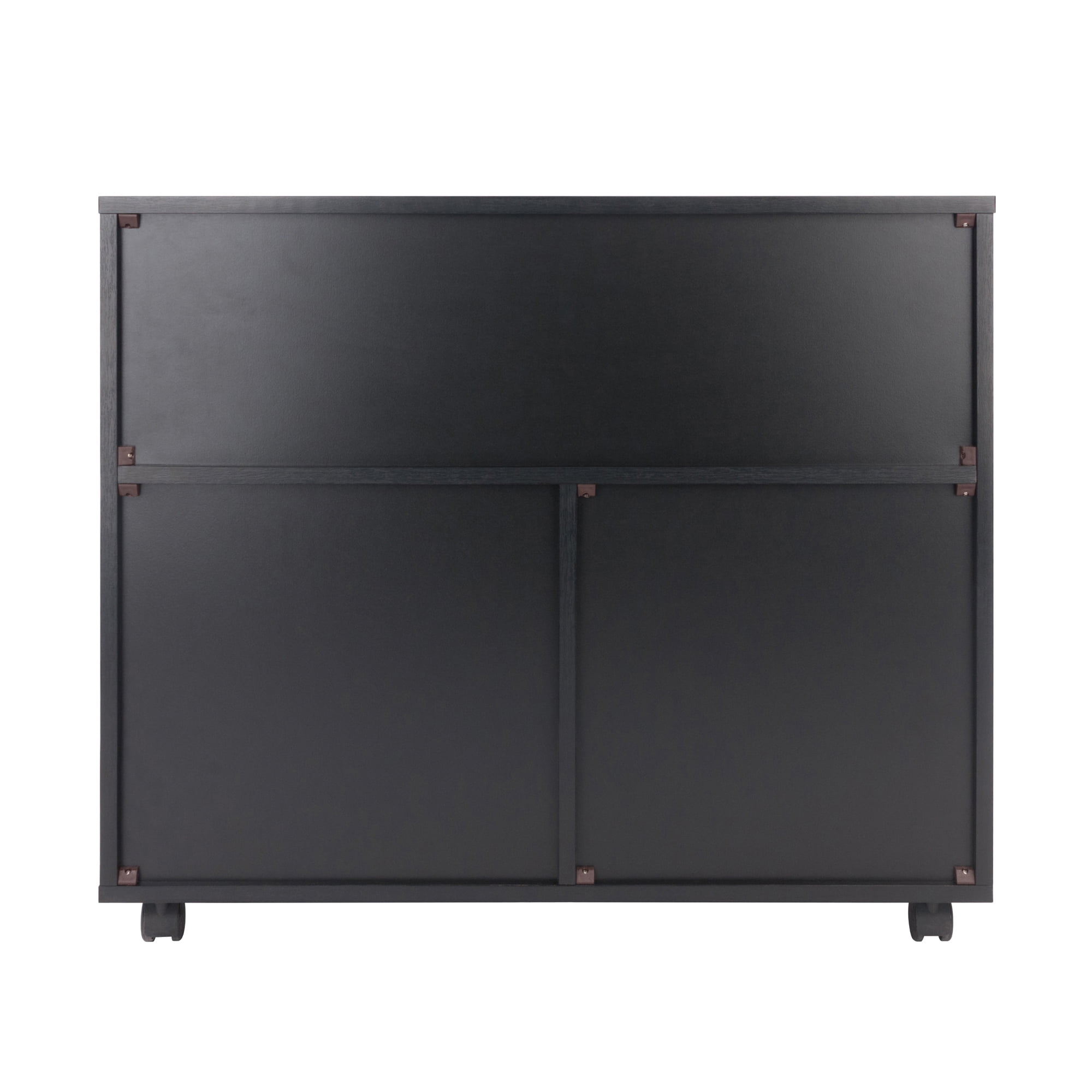 平棚 900x350x 300 Winsome Wood Halifax 3-Section Rolling Home Office Cabinet