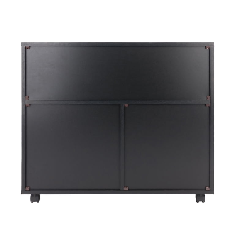 Winsome Wood Halifax 3-Section Rolling Home Office Cabinet